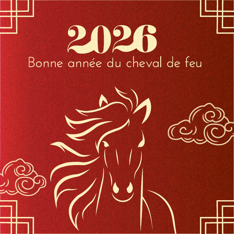 Bonne année du Cheval de Feu